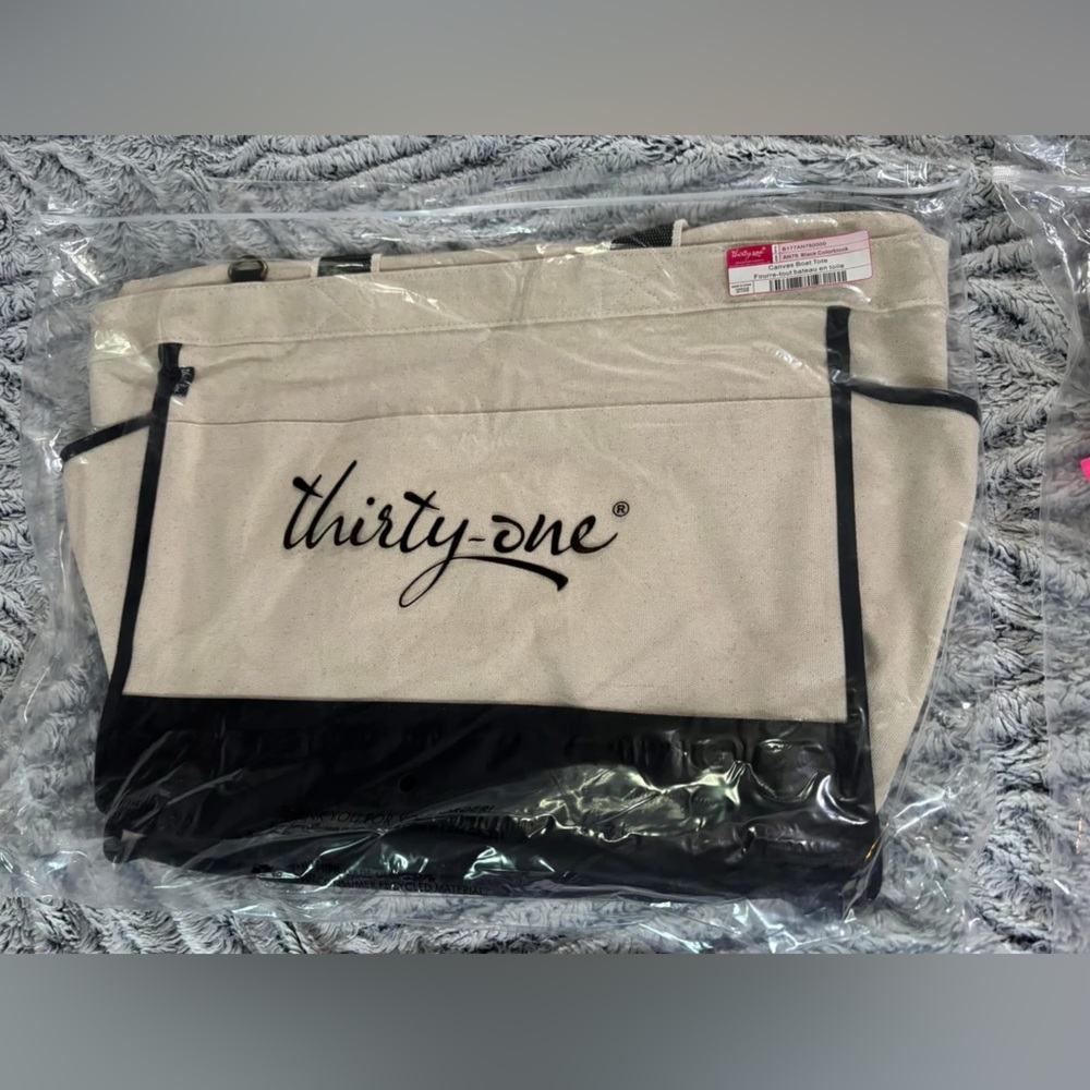 Thirty-One Canvas Boat Tote